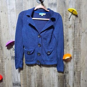 Boden Navy Knit Cardigan Sweater 2